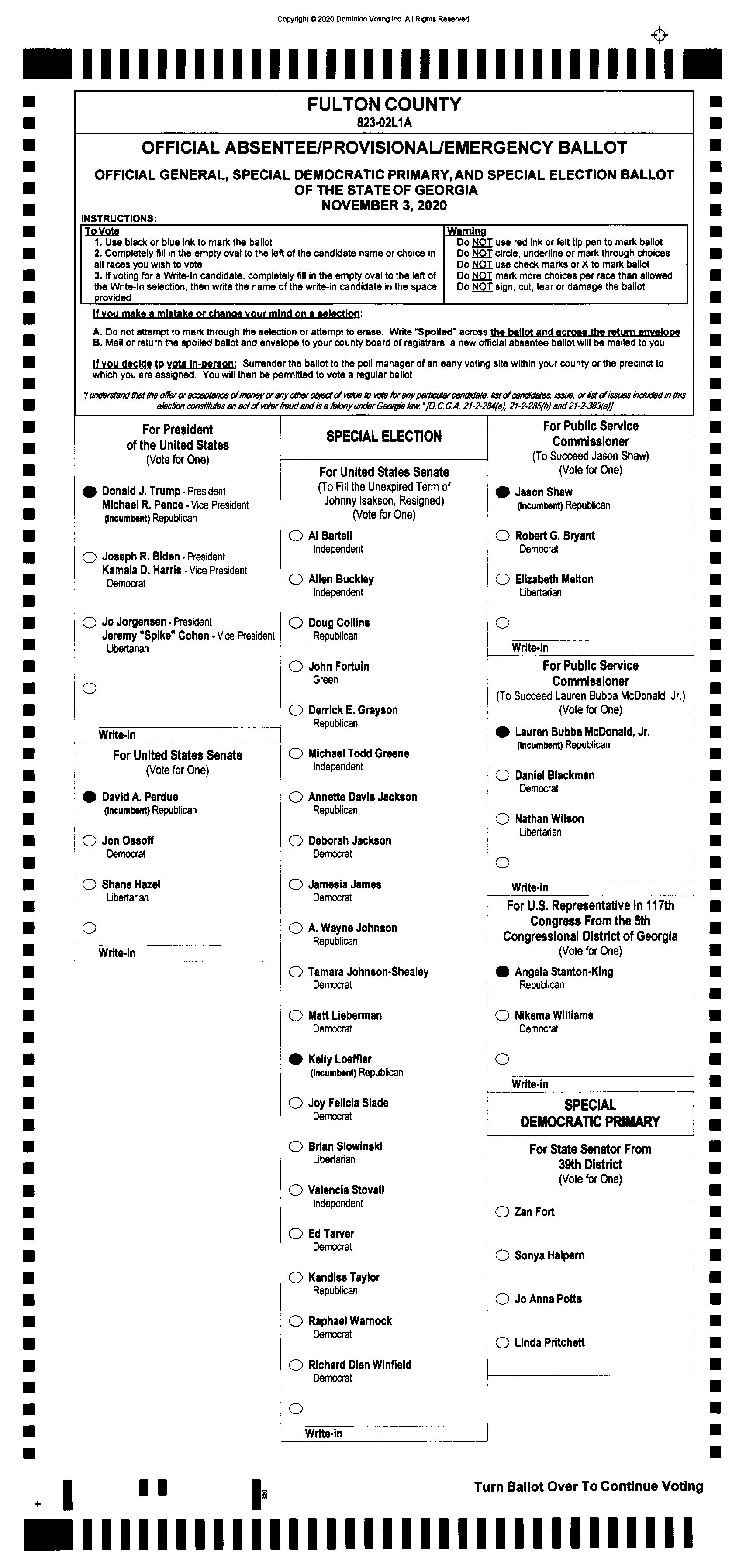 Doubled Ballot